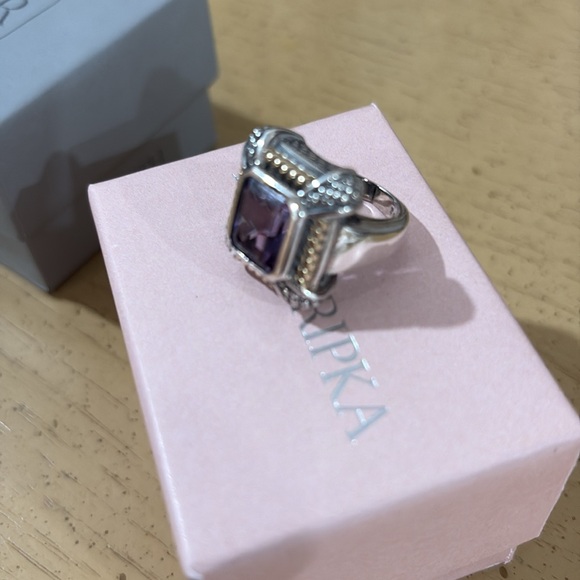 Judith Ripka amethyst ring - Picture 4 of 5